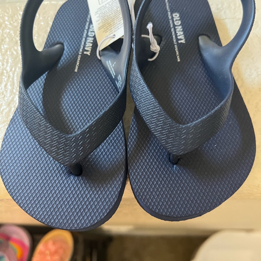 Old Navy Dark Blue Flip Flops